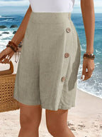 Whitney | Comfortable Shorts With Buttons