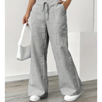 Amber | Striped Pant With Pockets
