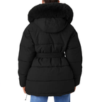 ZELARA™ – Fluffy Fur Collar Thermal Coat