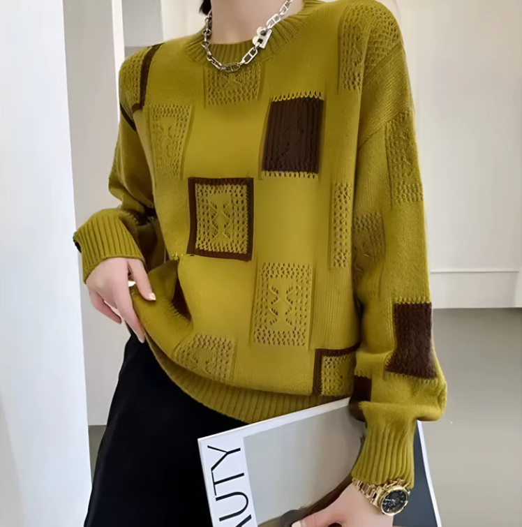 Margot™| Patchwork Sweater