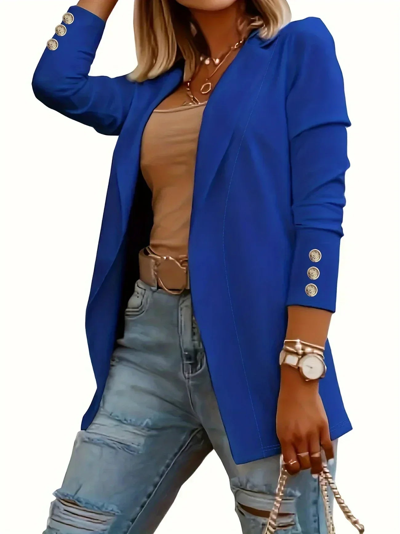 EMMA™ - Chic Open Front Jacket