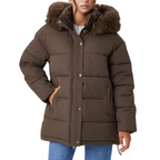 ZELARA™ – Fluffy Fur Collar Thermal Coat