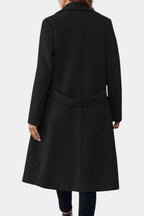 Hédia Classic Double-Breasted Mid-Length Coat