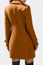 Maïlys Open Coat with Notched Collar and Decorative Buttons