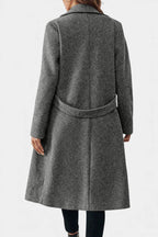 Hédia Classic Double-Breasted Mid-Length Coat
