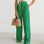 Iris | Women's High Waisted Wide Leg Pants